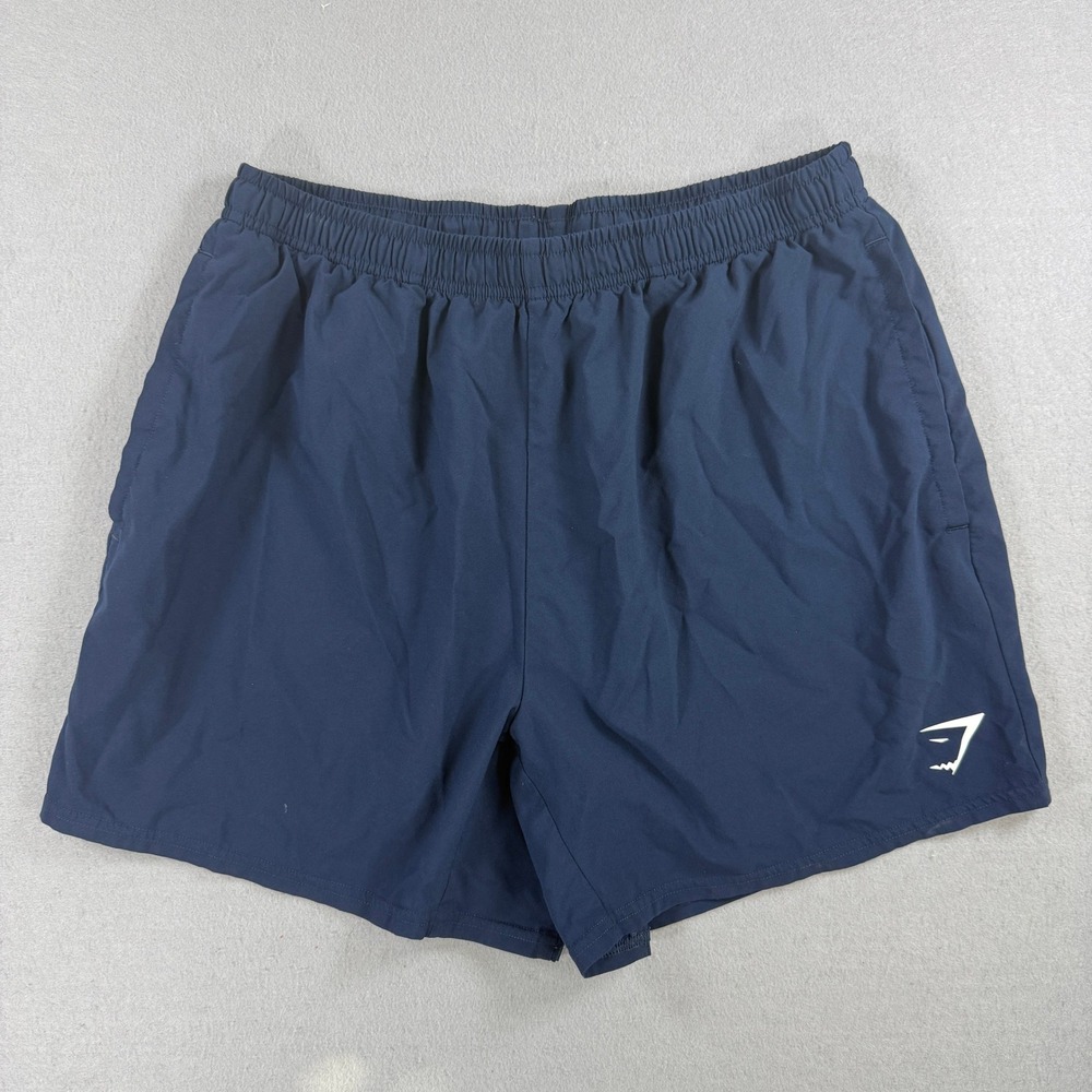 Gymshark Arrival Shorts Mens XL 5" Navy Blue Training Gym Run Athletic Workout
